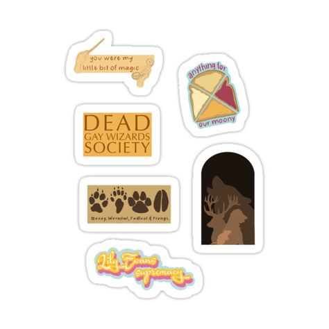 Decorate laptops, Hydro Flasks, cars and more with removable kiss-cut, vinyl decal stickers. Glossy, matte, and transparent options in various sizes. Super durable and water-resistant. six stickers to show your obsession with dead gay wizards from the 70s to the world. Unorganized Idea, Gay Sticker, All The Young Dudes, Harry Potter Marauders, Marauders Era, Harry Potter Funny, Diy Phone, The Marauders, The 70s