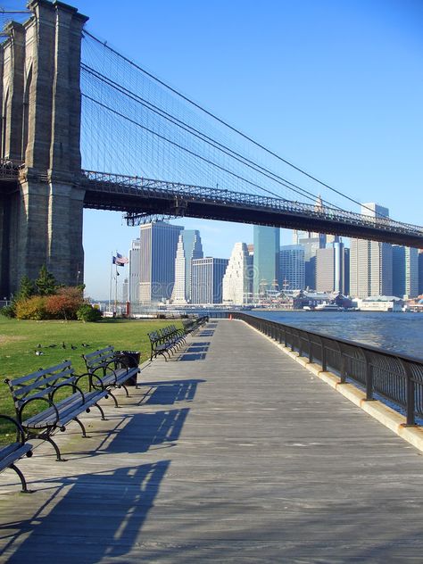 Brooklyn Bridge park, New York. Benches and pathway in Brooklyn Bridge park, New #Sponsored , #Sponsored, #Ad, #Bridge, #pathway, #Benches, #Brooklyn I Like Me Better, Brooklyn City, New York City Pictures, Brooklyn Bridge New York, Brooklyn Park, New York Wallpaper, Brooklyn Bridge Park, City Slickers, Park In New York