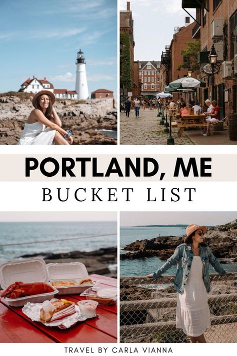 Portland Maine Restaurants, Portland Itinerary, Maine Portland, Maine Aesthetic, Portland Maine Travel, Maine In The Fall, Maine Road Trip, Things To Do In Portland, New England Road Trip