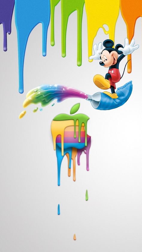 Mickey Mouse Wallpaper Mickey Mouse, Mickey Mouse Wallpaper Iphone, Mickey Mouse Pictures, Apple Logo Wallpaper Iphone, 디즈니 캐릭터, Mickey Mouse Art, Karakter Disney, Disney Iphone, Apple Logo Wallpaper