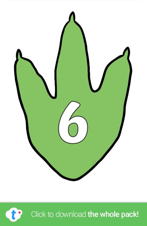 Dinosaur Footprints Template With Numbers Dinosaur Feet Print, Dinosaur Feet Template, Dinosaur Footprint Template, Dinosaurs Activities, Footprint Template, Nursery Activity, Alphabet Display, Dinosaur Craft, Dinosaur Activities Preschool