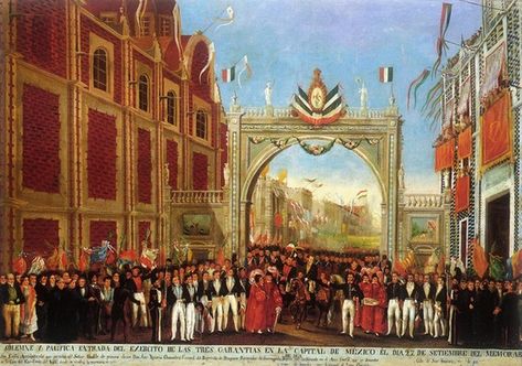 etapas de la independencia 4 Mexico City, Cozumel, Triumphal Entry, New Spain, San Jacinto, Today In History, Mexican Designs, Giclee Painting, Large Picture