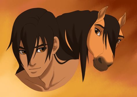 it looked fun x d so yeah spirit human version Spirit Horse Movie, Disney Characters As Humans, Spirit Drawing, Humanized Disney, Disney Horses, Spirit And Rain, Spirit The Horse, Horse Animation, Horse Movies