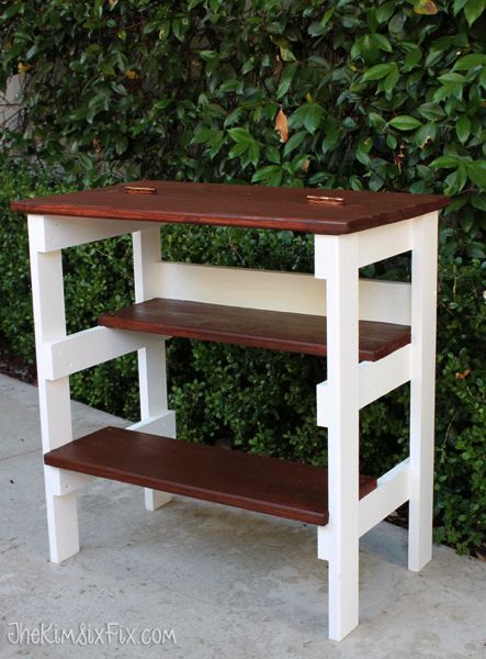 Built In Step Stool, Hinged Table, Flip Top Table, Wood Furniture Plans, Diy Baby Furniture, Wood Pallet Projects, Free Plans, Top Table, Architectural Design