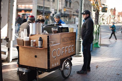 Cold December, Bike Food, Mobile Cafe, Coffee Vending Machines, Mobile Coffee Shop, Cafeteria Food, Mobile Coffee, Coffee Shop Business, Street Coffee