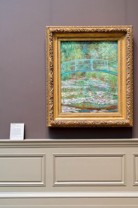 Art In Museums, Art Museum Aesthetic Wallpaper, Paintings In Museums, Museum Paintings, Painting Museum, Art Pins, Claude Monet Paintings, Monet Paintings, 웃긴 사진