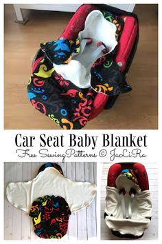 DIY Fabric Baby Car Seat Blanket Free Sewing Patterns | Fabric Art DIY Couture, Car Seat Blanket Diy, Baby Car Seat Cover Pattern, Car Seat Cover Pattern Free, Diy Baby Sleeping Bag, Swaddle Blanket Pattern, Swaddle Blanket Diy, Baby Swaddle Pattern, Car Seat Cover Pattern