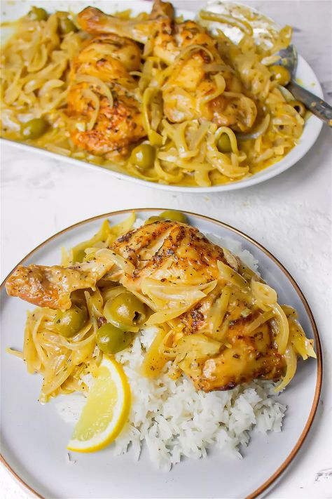 Easy Chicken Yassa Recipe Essen, Chicken Yassa Recipe, Chicken Yassa, Gambian Food, Chicken Quarters, Pan Sauce, Sunday Dinner Recipes, Simply Recipes, Evening Meals