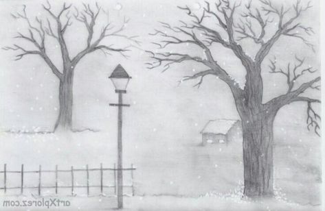 #pencildrawing #pencil #drawing #for #beginners Pencil Sketches Landscape, Pencil Drawing Pictures, Landscape Drawing Easy, Landscape Sketches, Pencil Drawings Of Nature, Shazam Movie, Pencil Sketches Easy, Beautiful Pencil Drawings, Winter Drawings