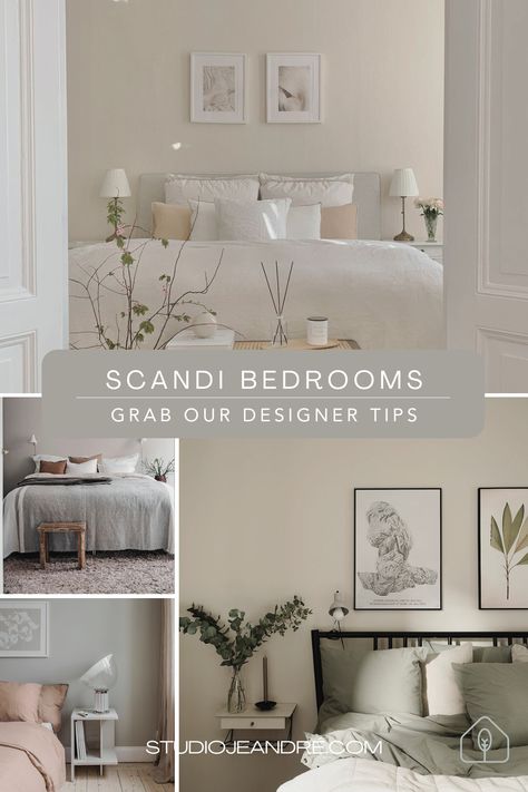 Discover the perfect balance between minimalism and cosiness in our Scandinavian bedrooms blog post. Explore the essence of Scandinavian design as we delve into the key elements of a scandi bedroom, highlighting the modern organic aesthetic. Immerse yourself in the world of Scandinavian interior design, where natural materials and neutral colours create a serene and inviting atmosphere. Uncover the secrets to achieving a modern Scandinavian bedroom that embodies both simplicity and comfort. Scandinavian Bedroom Interior Design, Scandi Home Design, Scandinavian Bedroom Inspiration, Scandi Bedroom Ideas, Scandinavian Paint Colors, Modern Scandinavian Bedroom, Scandinavian Bedrooms, Botanical Bedroom, Scandinavian Style Bedroom