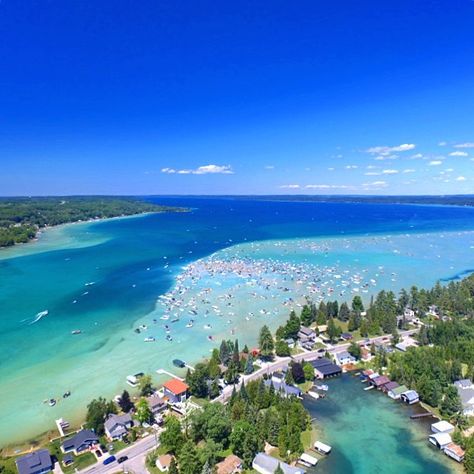 Torch Lake is Michigan's own slice of the Caribbean | MLive.com Torch Lake Michigan, Michigan Adventures, Torch Lake, Michigan Road Trip, Michigan Summer, Michigan Beaches, Michigan Vacations, Midwest Travel, Michigan Travel