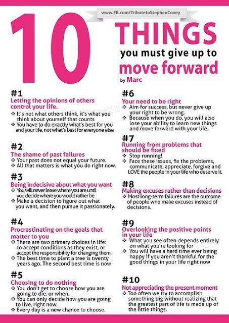 10 Things You Must Give Up to Move Forward Stephen Covey, To Move Forward, Bad Habits, What’s Going On, New Things To Learn, Self Improvement Tips, Emotional Health, Good Advice, Self Development