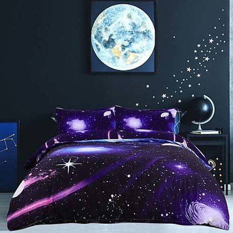 Galaxy Bedroom, Galaxy Room, Galaxy Sky, Witch Moon, Space Room, Queen Bedding Sets, Quilted Duvet, Room Makeover Bedroom, Magic Art