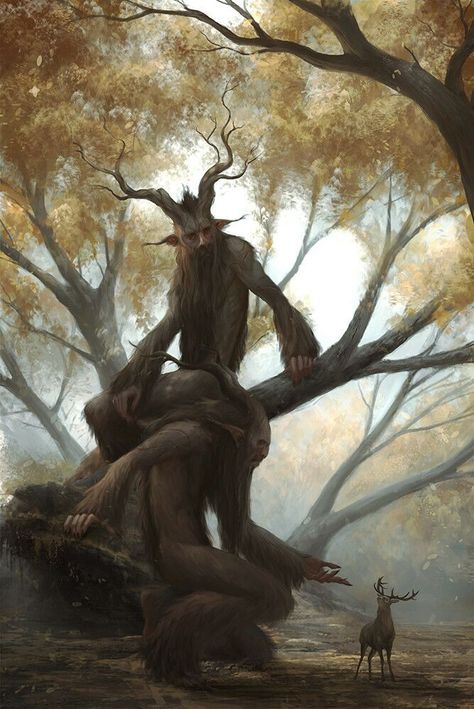 creature leanage, Niklaus on ArtStation at https://www.artstation.com/artwork/Pebka4 Art And Illustration, Surreal Fantasy Art, 다크 판타지, Forest Spirit, Fantasy Forest, Forest Creatures, Arte Fantasy, High Fantasy, 판타지 아트