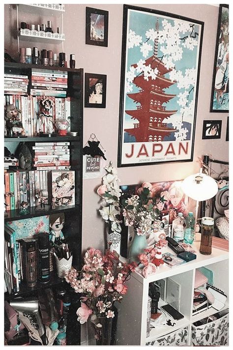 Anime Bedroom Ideas, Anime Bedroom, Geek Room, Instagram Bedroom, Kawaii Bedroom, Otaku Room, Anime Decor, Anime Room, Cute Room Ideas