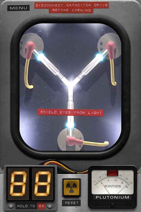 Flux Capacitor - Fun Tesla Screen Back To The Future Party, Flux Capacitor, The Future Movie, Great Scott, Marty Mcfly, Apple Watch Wallpaper, Cars Movie, Ex Machina, Short Films