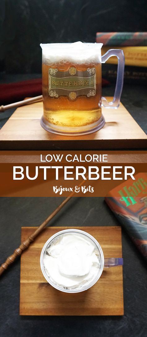 Keto Butterbeer Recipe, Healthy Butterbeer Recipe, Keto Harry Potter Recipes, Butterbeer Cake, Feast Ideas, Harry Potter Drinks, Thm Drinks, Pumpkin Pasties, Butterbeer Recipe