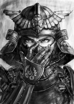 Female Samurai Tattoo, Ninja Tattoo, Japanese Warrior Tattoo, Samurai Tattoo Sleeve, Fighter Tattoo, Samurai Drawing, Samurai Warrior Tattoo, Guerriero Samurai, Ronin Samurai