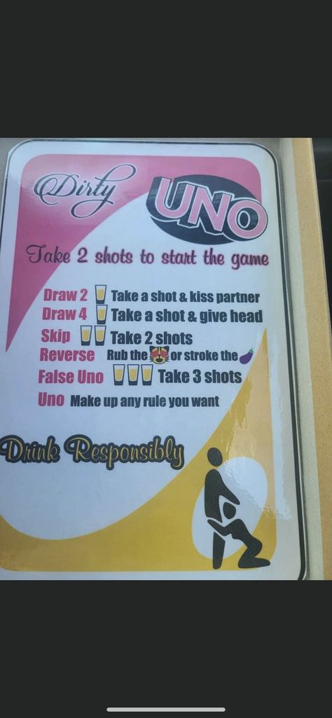 Game Night Ideas For Couples, Dirty Drinking Games, Couples Drinking Games For 2, Couple Drinking Games, Cricut Games, Uno Drinking Game, Drunk Couple, Drunk Uno, Drinking Games For 2