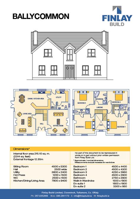 Upcycling, Story And Half House Plans, Story And A Half House Exterior, One And Half Storey House Design, 3 Bedroom Home Floor Plans, Irish House Plans, House Plans Ireland, House Plans 2 Story, Leaving Cert