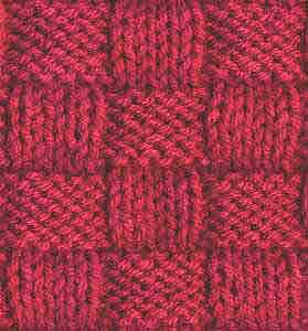 Knitting Stitch Patterns-Basketweave Stitch II Knit Stitches, Basketweave Stitch, Knit Dishcloth, Knitting Stiches, Diy Weaving, Knitting Instructions, Crochet Patterns Free Blanket, Purl Stitch, Blanket Knitting Patterns