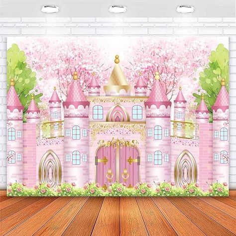 Amazon.com : Ayayiya Princess Castle Birthday Backdrop Pastel Watercolor Pink Royal Castle Photography Background Fairy Tale Girl Birthday Party Decorations Supplies Cake Table Banner Photo Booth Props 7x5ft : Electronics Girl Birthday Party Decorations, Princess Birthday Decorations, Castle Photography, Castle Birthday, Table Banner, Hum Tum, Girls Birthday Party Decorations, Castle Decor, Royal Castle