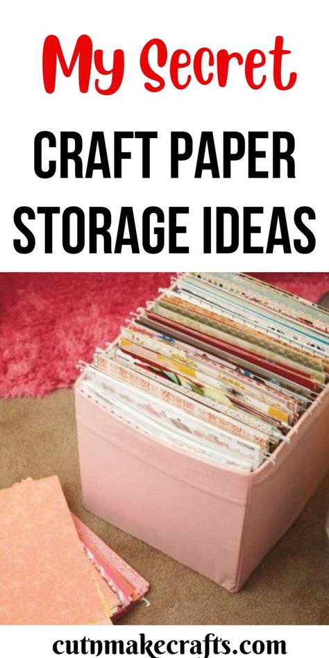 Craft Paper Storage Ideas Organisation, How To Store Craft Paper, 12x12 Paper Storage Diy, Craft Paper Storage Ideas Diy, Cardstock Storage 12x12, 12 X 12 Scrapbook Paper Storage Ideas, Diy Scrapbook Paper Storage, Organize Craft Paper, Diy Paper Storage Ideas