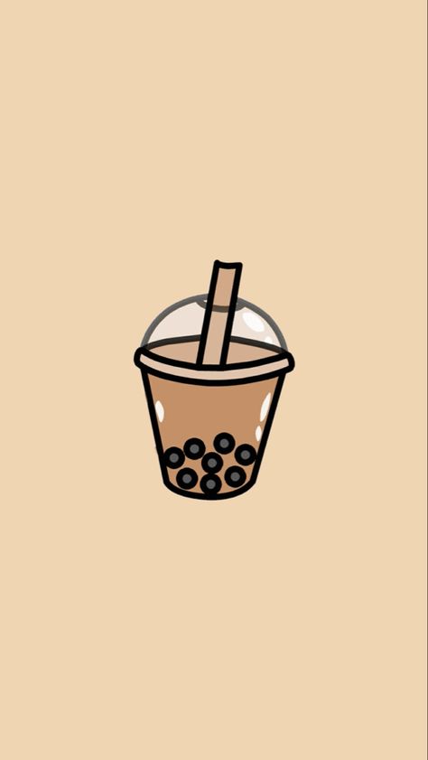 Boba Tea Aesthetic Wallpaper, Bubble Tea Wallpaper, Boba Wallpaper, Breakfast Drawing, Chocolate Highlights, Aesthetic Art Love, Artist Tiktok, Instagram Grunge, Grunge Anime