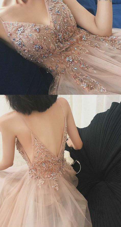 Prom Dress With Split, Dress With Split, Rose Wood, فستان سهرة, Beaded Prom Dress, Grad Dresses, Lace Evening Dresses, Tulle Prom Dress, Long Prom Dress