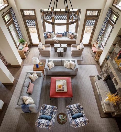 Extra Large Living Room Layout, Sitting Room Layout, Great Room Ideas, Open Living Room Dining Room, Great Room Layout, Large Living Room Layout, Family Room Layout, Luxe Magazine, Living Room Floor Plans