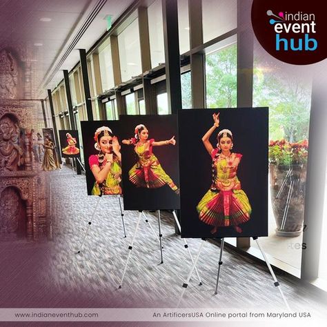 Arangetram Easel Posters/ Photo Enlargements/ Standup Banners are the most using display products for arangetram in USA. These invitations are used for Bharatanatyam, Kathak, Kuchipudi, Odissie, Vocal, Instrumental Arangetram photo enlargements which can used as a wall decor post arangetram Wall Décor, Banners, Dance Jewelry, Stage Decorations, Photo Posters, Stand Up, Wall Decor, Wall