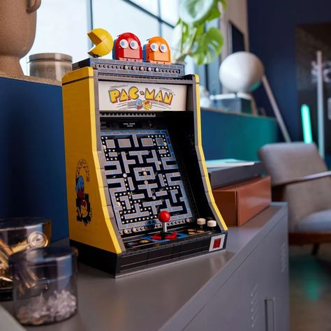 Lego Pacman, Pacman Arcade, Retro Cabinet, No Quarter, Arcade Cabinet, Lego Blocks, Lego News, Nintendo Entertainment System, 8 Bits