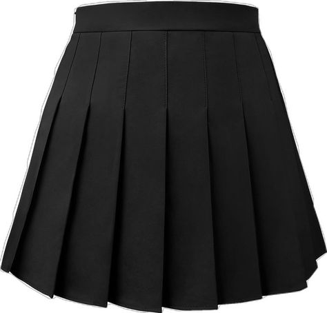 Tennis Skirt Pleated, School Skirt Black, Black Skirt School, Black Skirt Aesthetic, Black School Skirt, Tennis Skirt Outfit Plus Size, Sparkle Cosplay, Plus Size Tennis Skirt, Plus Size Tennis