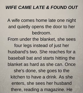 WIFE CAME LATE & FOUND OUT (FUNNY SHORT STORY) – Trending Stories, News, Entertainment, Health, Funny & Celebrity buzz Humour, Humorous Short Stories, Short Funny Stories, Short Funny Jokes, Short Stories To Read, Comedy Stories, Funniest Short Jokes, Couples Jokes, Inspirational Short Stories