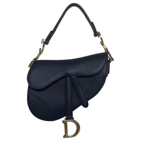 Christian Dior Structured Shoulder Bag - Grained Calfskin Leather Mini Saddle Bag Leather Sadel Bag Dior, Dior Black Bag, Designer Wishlist, Black Saddle Bag, Mini Saddle Bag, Daily Fits, Vampire Bites, Structured Shoulder, Dior Saddle