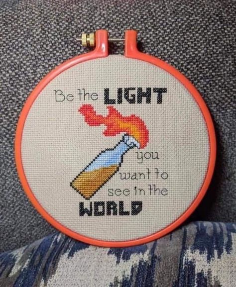 Silly Cross Stitch Pattern, Things To Cross Stitch, Subversive Cross Stitches, Funny Cross Stitch, Stitch Quote, Cross Stitch Quotes, Subversive Cross Stitch, Be The Light, Cross Stitch Funny