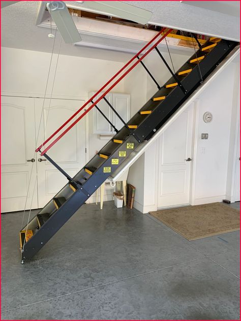 Majic Stairs - Attic Stairs, Home Storage Solutions Stairs To Attic Conversion, Retractable Stairs, Folding Attic Stairs, Stairs Diy, Garage Stairs, Folding Stairs, Loft Staircase, Attic Staircase, Garage Attic