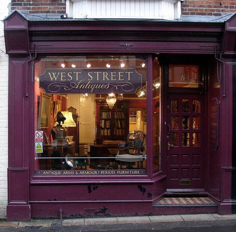 Antique Shop, Dorking, Surrey, UK - Love to hit all "junk" stores Shop Facade, Shop Fronts, Period Furniture, Shop Front, Antique Shop, Cafe Shop, Store Front, Shop Window, Shop Display