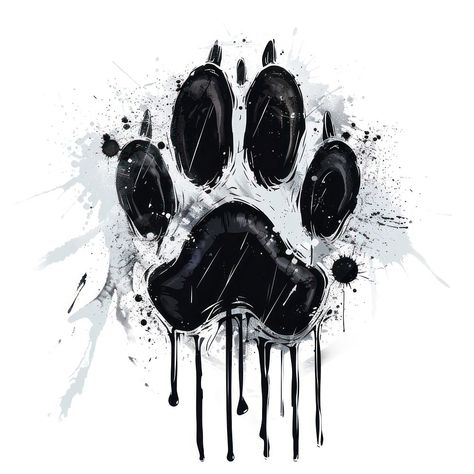 Graffiti cat paw drawing sketch art. | free image by rawpixel.com / Ratcharin Noiruksa Pie, Wolf Paw Print Drawing, Dog Paw Print Drawing, Cat Paw Sketch, Hyena Art, Paw Print Drawing, Paw Sketch, Cat Paw Drawing, Dog Paw Drawing