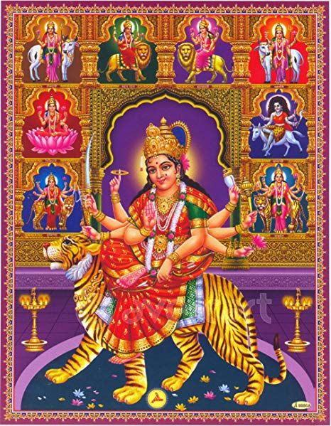 Navaratri is a festival that is celebrated across Nation with great excitement. On these days we Worship the nine forms of Goddess Durga. These forms represent different meaning and have significance of its own. Let’s have a look at these manifestations of Maa Durga also if you are looking for Navaratri special recipes than visit onlinecake.in. Ja Mata Di, Nav Durga Image, Nav Durga, Hindu Cosmos, Maa Durga Image, Durga Ji, Durga Kali, Aadi Shakti, Durga Images