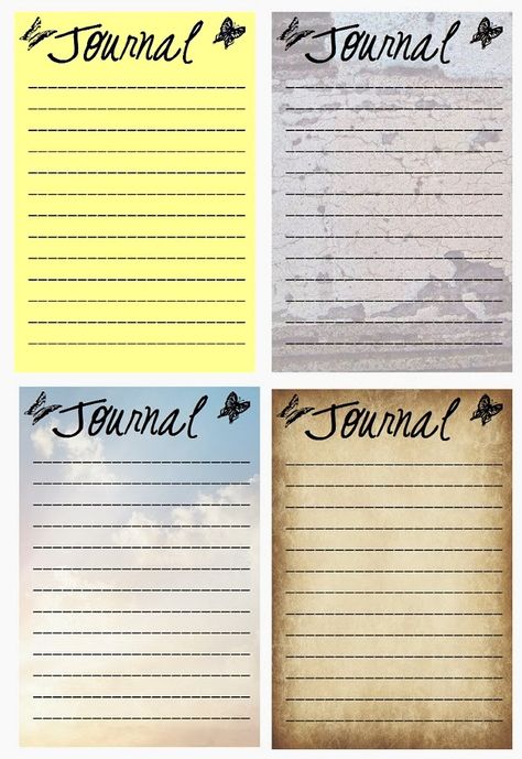 Journal Cards Project Life Cards, Simple Journal, Printable Journal Cards, Pad Paper, Project Life Printables, Printable Lined Paper, Tip Jar, Free Vintage Printables, Old Design