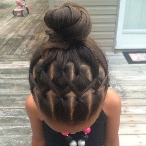 Recital Hairstyles For Kids, Cute Back To School Hairstyles For Kids, Toddler Gymnastics Hair, Kids Hairstyles Long Hair, Hairstyles For Kids With Short Hair, Gymnastics Hairstyles For Short Hair, Ballerina Hairstyles Kids, Ballet Hairstyles Kids, Ballet Hairstyles Dancers