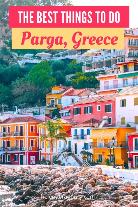 Parga is an underrated Greece travel destination but with so much to see and do, beautiful places, boat trips and amazing food, use this guide to plan your trip to one of the most beautiful places in Greece | greece best places | greece places to visit bucket lists | parga preveza | parga town | parga greece beach summer | parga greece tips | parga greece photography | parga greece things to do | valtos beach parga | parga greece beach | parga greece restaurants | greece places to stay Places To Visit Bucket Lists, Greece Places To Visit, Greece Places, Parga Greece, Italy Coast, Greece Sea, Summer Travel Destinations, Places In Greece, Greece Beach