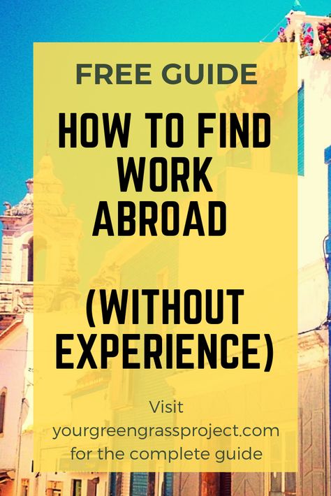 Guide and tips on how to find work abroad without experience. Wanting to move abroad? Find out how to find a job in a different country here! #tips #travel #workabroad #studyabroad #quitjob How To Find A Job In Uk, Jobs In Canada For Foreigners, Work Abroad Jobs, Working Abroad, Work Overseas, Digital Nomad Jobs, Travelling Abroad, Live Abroad, Teaching English Abroad