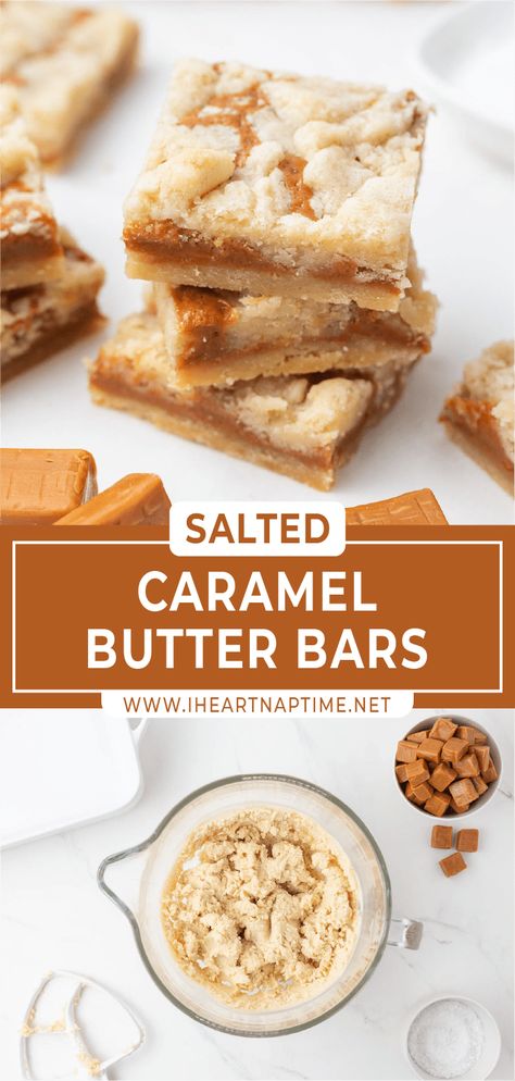 Salted Butter Caramel Bars, Salted Caramel Butter Bars Recipes, Pie, Salted Caramel Bars Shortbread, Homemade Caramel Desserts, What To Make With Carmel Squares, Caramel Butter Pecan Bars, Salted Caramel No Bake Cookies, Wrapped Caramel Recipes