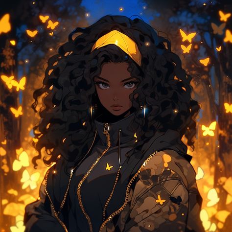 Nikko, Afro Anime, Black Anime, Animation Art Character Design, Black Cartoon, Fan Art Drawing, Black Anime Characters, Black Art Pictures, Afro Art