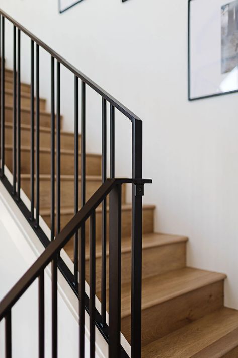 VERTICAL DESIGNS | Iron Elements Metal Stair Railing, Steel Railing Design, Metal Handrails, Coastal Entryway, Staircase Railing Design, Iron Staircase, Iron Stair Railing, Stair Railing Design, Metal Stairs