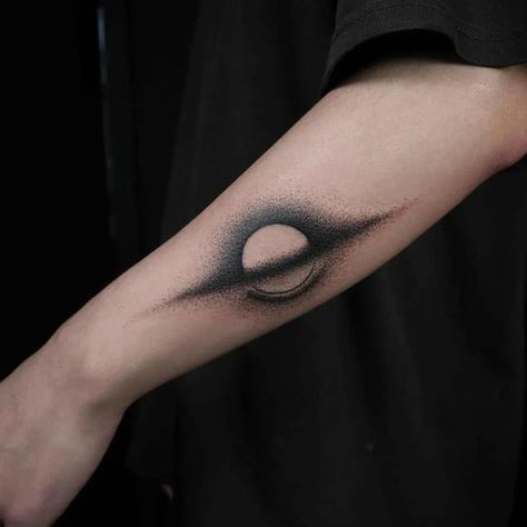 Space Time Tattoo, Balanced Tattoo, 76 Tattoo, Astronomical Tattoo, Hole Tattoo, Black Hole Tattoo, Outer Space Tattoos, Tattoo Homme, Cosmos Tattoo