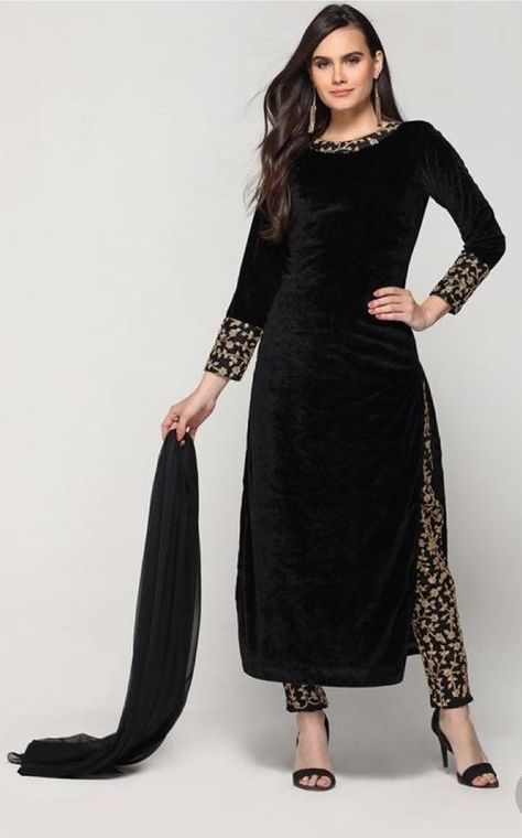 Ponchos, Velvet Suits Women Indian, Velvet Dress Design, Velvet Pakistani Dress, Velvet Dresses Outfit, Velvet Suit Design, Velvet Kurta, Velvet Suits, Indian Salwar