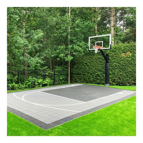 1786.28US $ |20x20 Feet Modular Portable Outdoor Basketball Court mat Interlocking Flooring Tiles backyard basketball court| |   - AliExpress Small Backyard Basketball Courts, Backyard Half Court Basketball, Backyard Basketball Court Small, House With Basketball Court, Tiles Backyard, Basketball Court Design, Backyard Basketball Court, Backyard Sports, Basketball Court Backyard